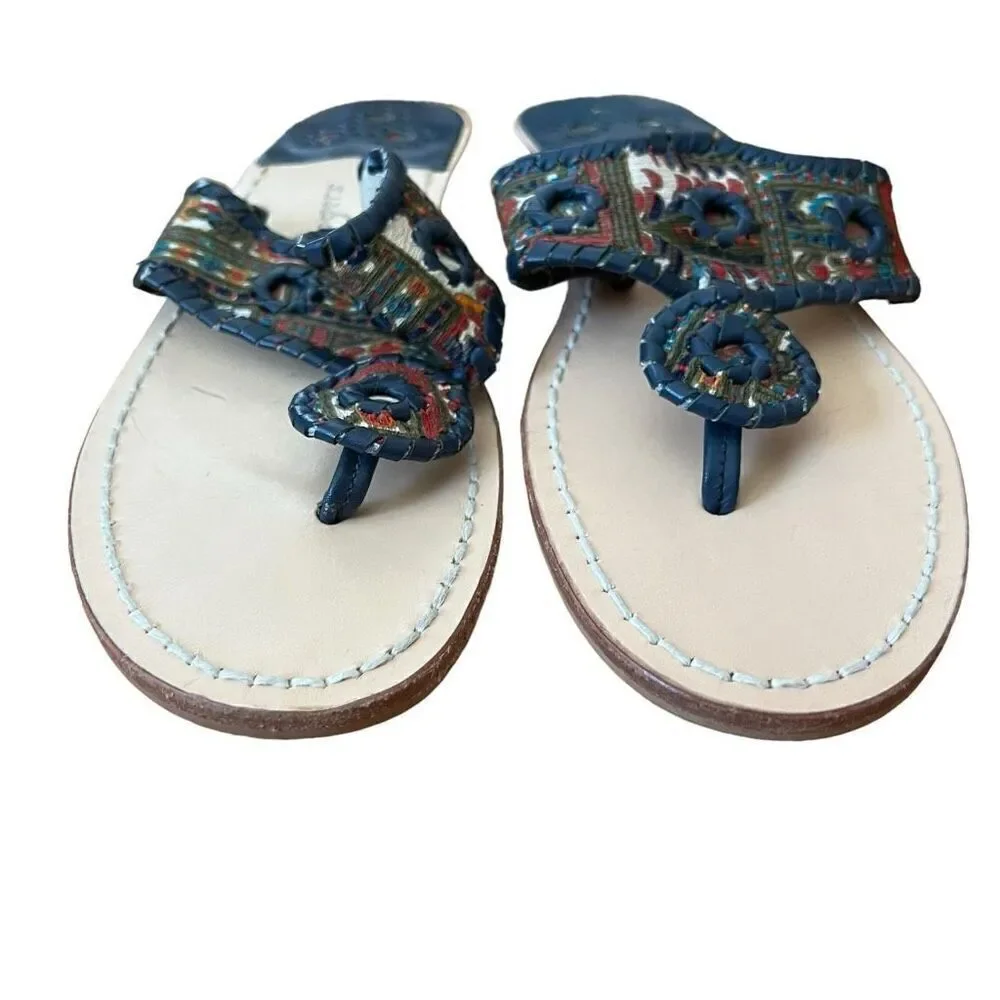 Jack Rogers Tribal Print Sandals Flip Flops Size 8